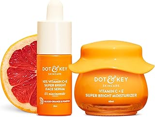 Dot & Key Vitamin C + E Superbright Skin Care Serum & Moisturizer Combo | Vitamin C Moisturizer 60ml & Vitamin C Face Seru Price In India