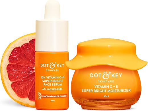 Dot &amp; Key Vitamin C + E Superbright Skin Care Serum &amp; Moisturizer Combo | Vitamin C Moisturizer 60ml &amp; Vitamin C Face Seru...