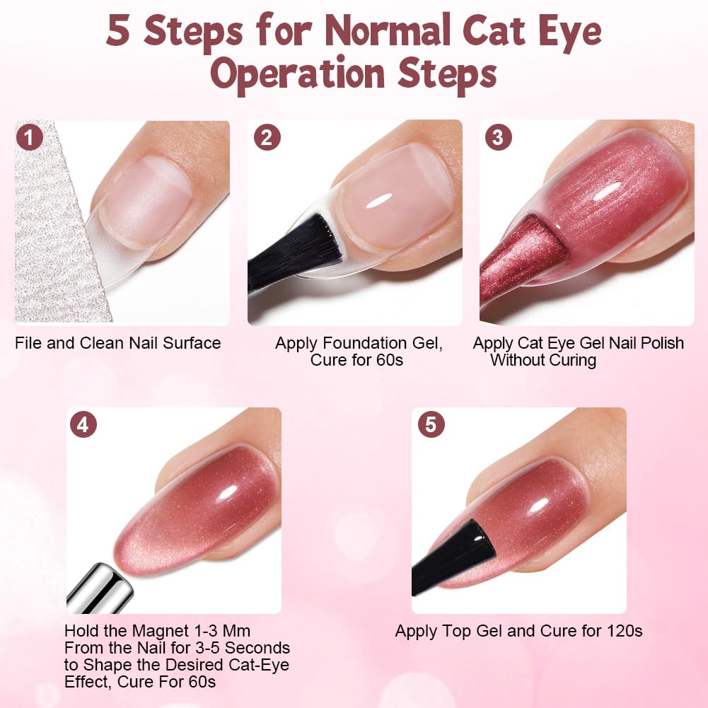 Magnes Cat Eye do paznokci, dwustronny magnetyczny długopis z okrągłą magnetyczną perłą, wielofunkcyjne narzędzie do żelowego lakieru Cat Eye do zdobienia paznokci w domu DIY, żółty