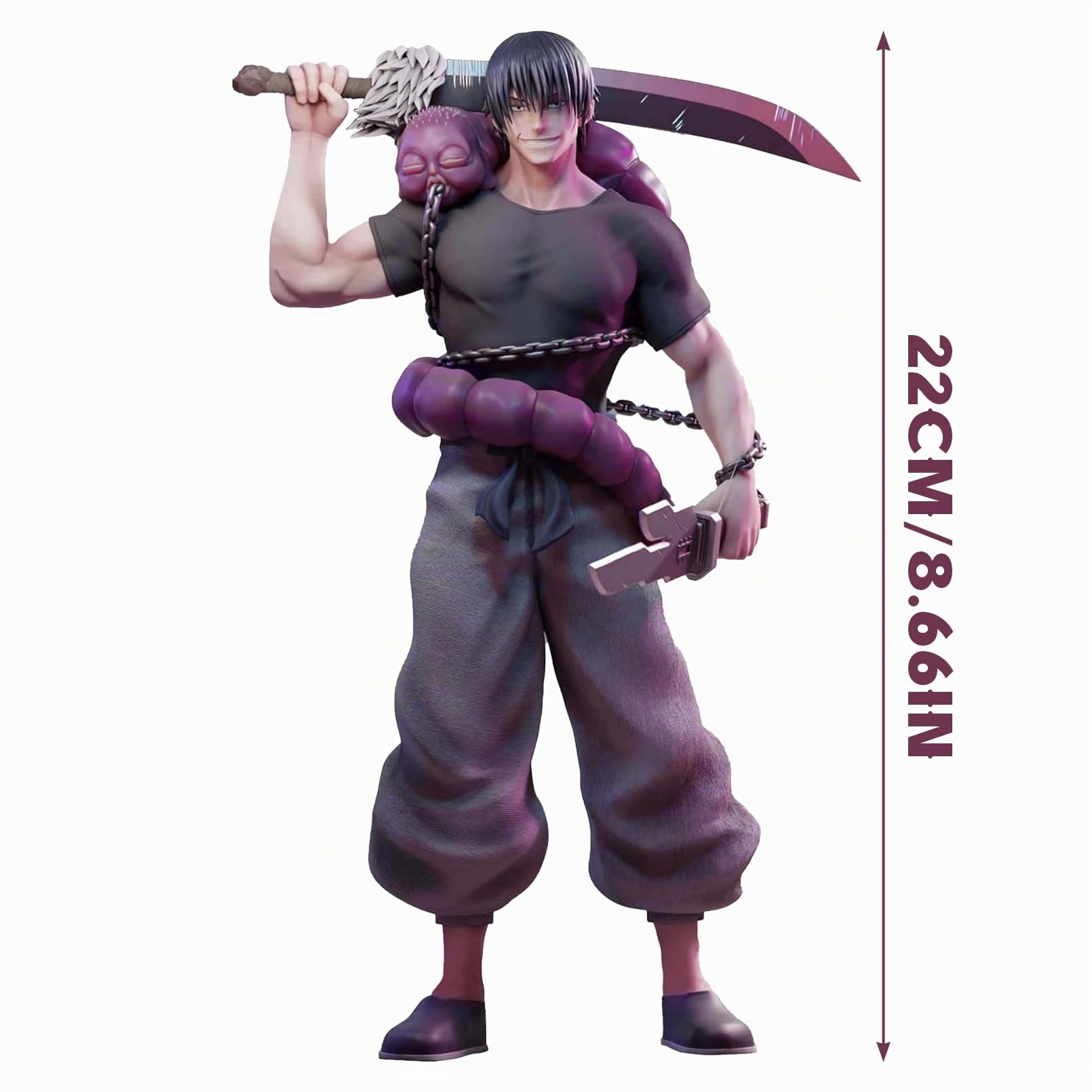 JJK Fushiguro Toji Personaggi 22 cm Figura in Piedi Decorazione Desktop Regalo