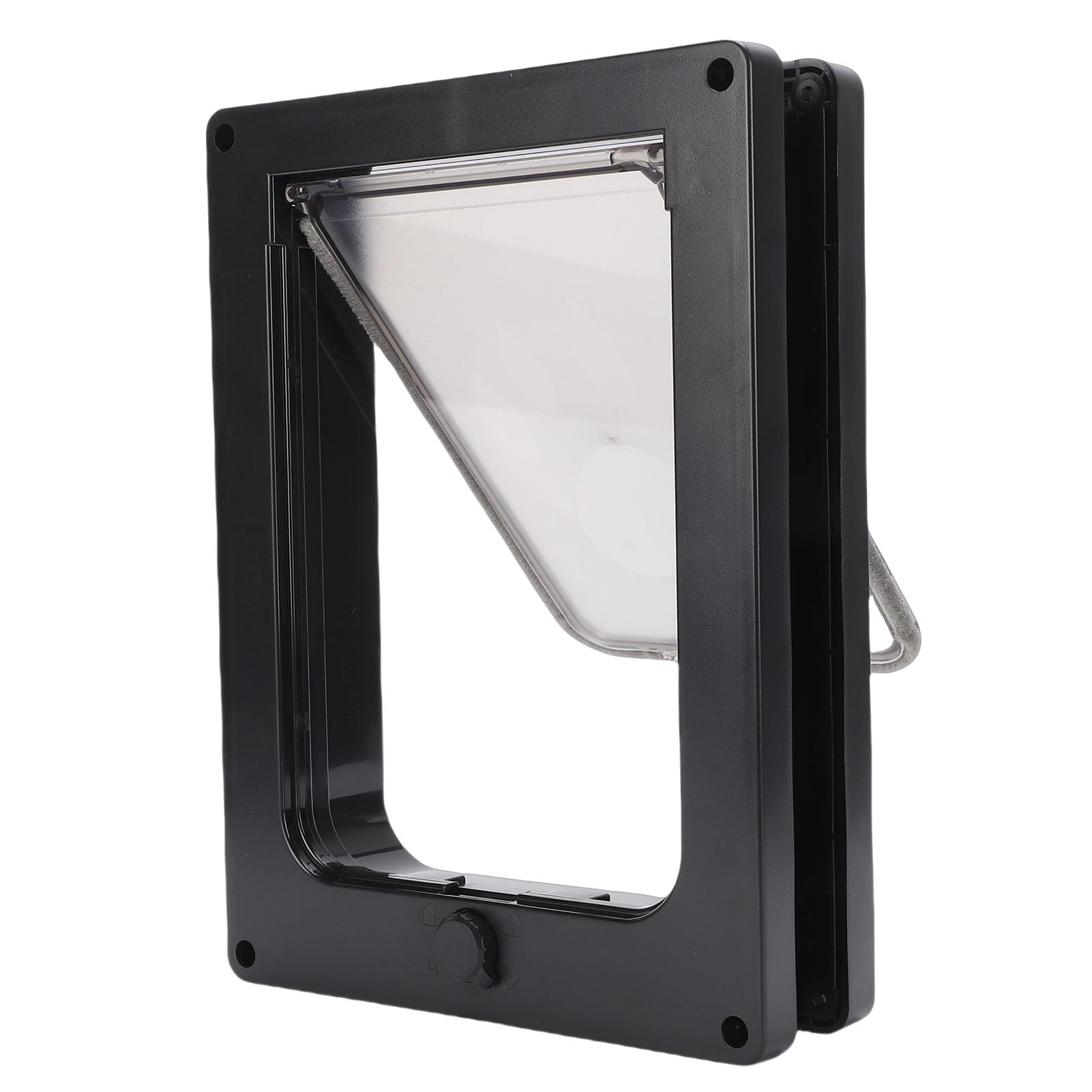 Porta per Gatti, Porta per Animali Domestici con Patta con Chiusura Magnetica, Porte Trasparenti per Animali Domestici a Battente per Cani Gatti per Recinzioni, Finestre, Pareti, Porte (BLACK)