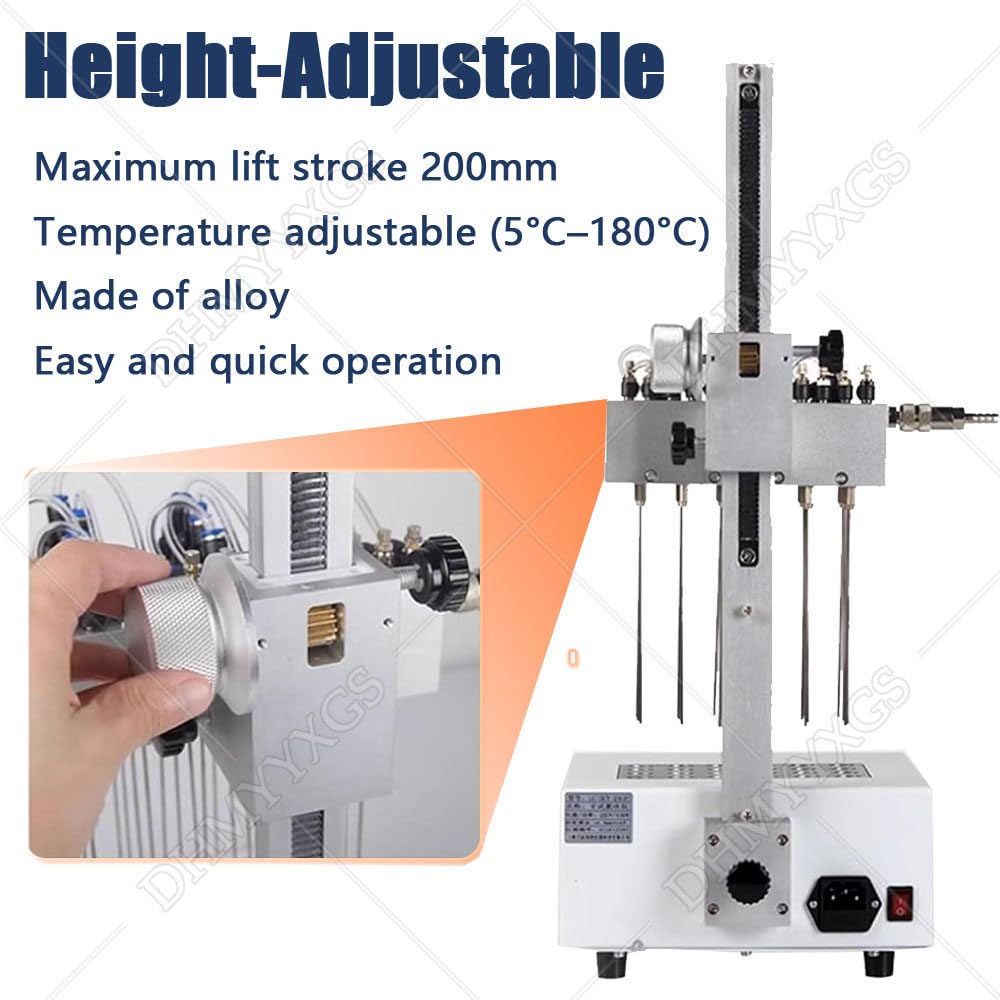 Evaporatore di Azoto Secco, Concentratore di Campioni di Azoto, Altezza Regolabile 200 Mm, Controllo Preciso della Temperatura, Flusso Regolabile, per Laboratorio, Analisi Ambientali 12holes