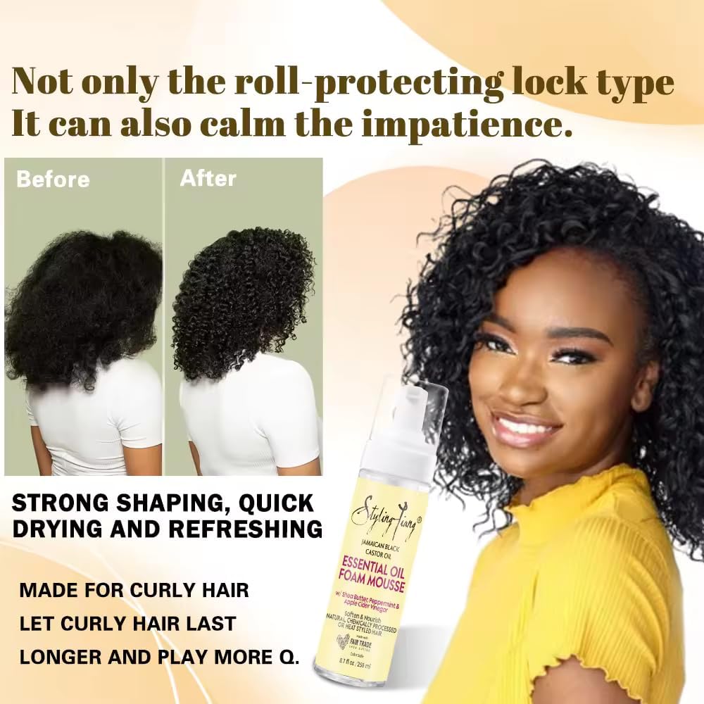 AxrParv Foam Wax for Hair Style Mouse for Hairstyling Hair Mousse Styling Hair Foam Braid Foam Style Shine Long Lasting Mousse Moisturizes Curly Hair Styling Mousse Hair Mousse for Women - (258 Ml) 2