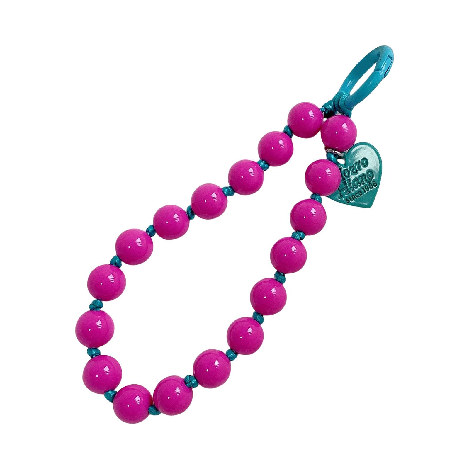 YROHGKPN Love Heart Beadeds Bracelets Pendant Lanyard Phone Short Wrist Straps Wide Wrist Straps AntiLoss Beads Bracelets