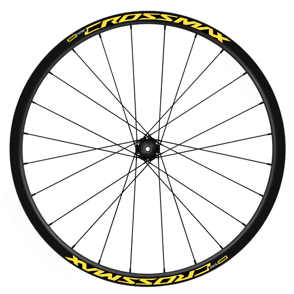 PEGATINEA Mavic Crossmax Elite TL WH19 Bicycle Sticker 29 Inches Yellow 025