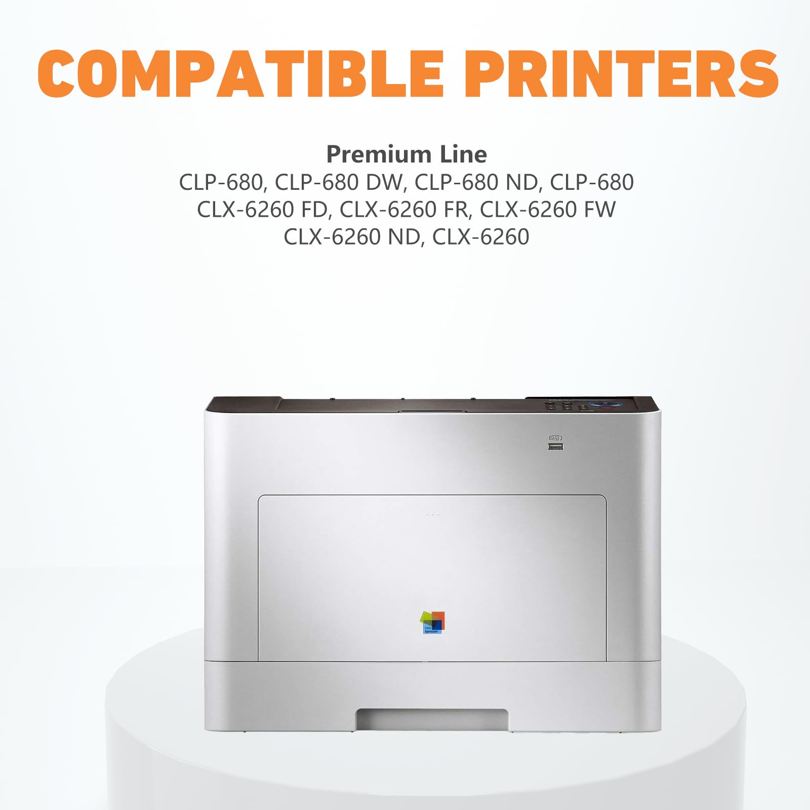hehua CLT-506L Toner kompatybilny zamiennik do Samsung CLT-K506L CLT-C506L CLT-M506L CLT-Y506L 6260FR 6260 CLP-680ND 680DW CLX-6260FW 6260ND 6260FD 6260 NR (Czarny, Cyjan, Żółty, Magenta, 4-pak)