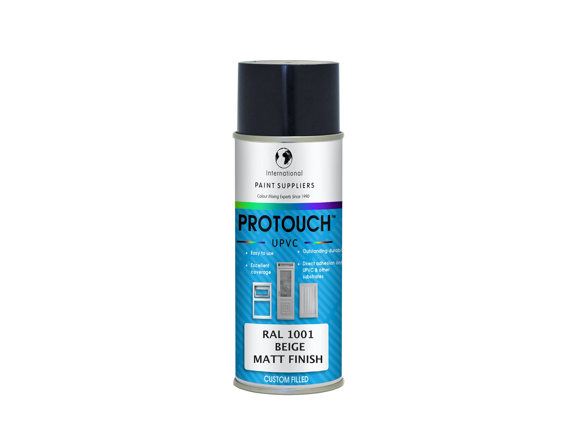 PROTOUCH UPVC SPRAY PAINT - RAL 1001 BEIGE - MATT FINISH - NO UNDERCOAT PRIMER REQUIRED