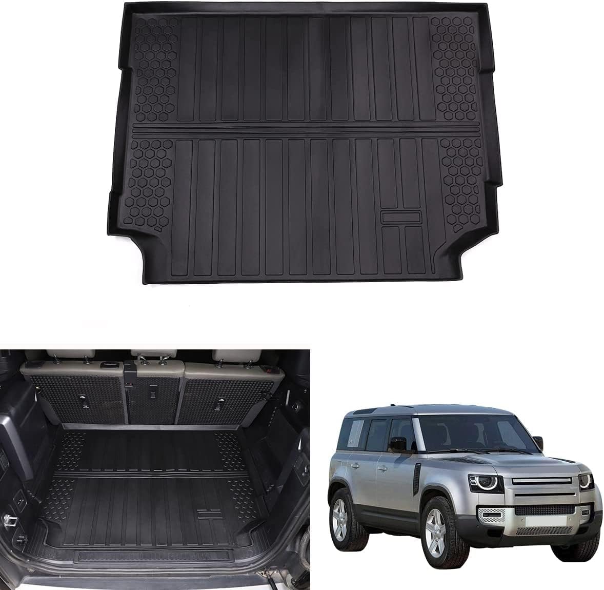 YIWANG Car Trunk Cargo Liner Mat Tray for Land Rover Defender 110 2020-2022 Heavy Duty Waterproof Custom Fit- All Weather Odorless