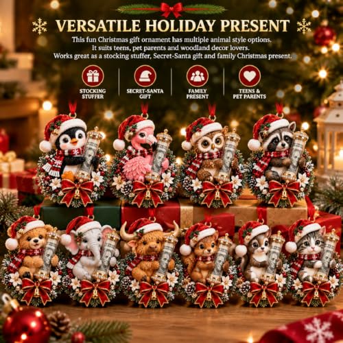 Christmas Cute Animal Cash Gift Ornament, Money Holder Hanging Decoration - image 3