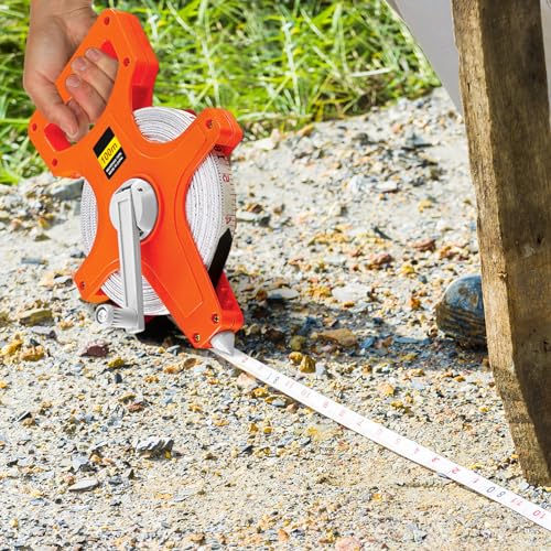 Cinta Métrica Portátil de Fibra con Manivela 12.5mm Ancho miniatura 5