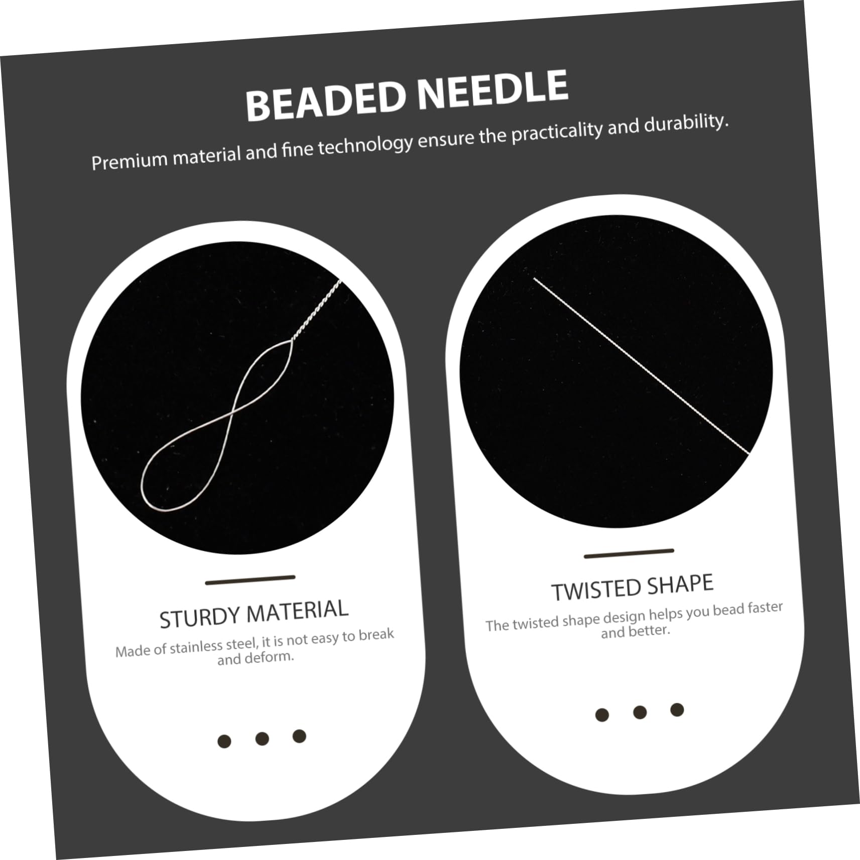 DOITOOL Bead Threading Needle Ultra-Thin Smooth Beading Needles Perfect for Beads Threaders