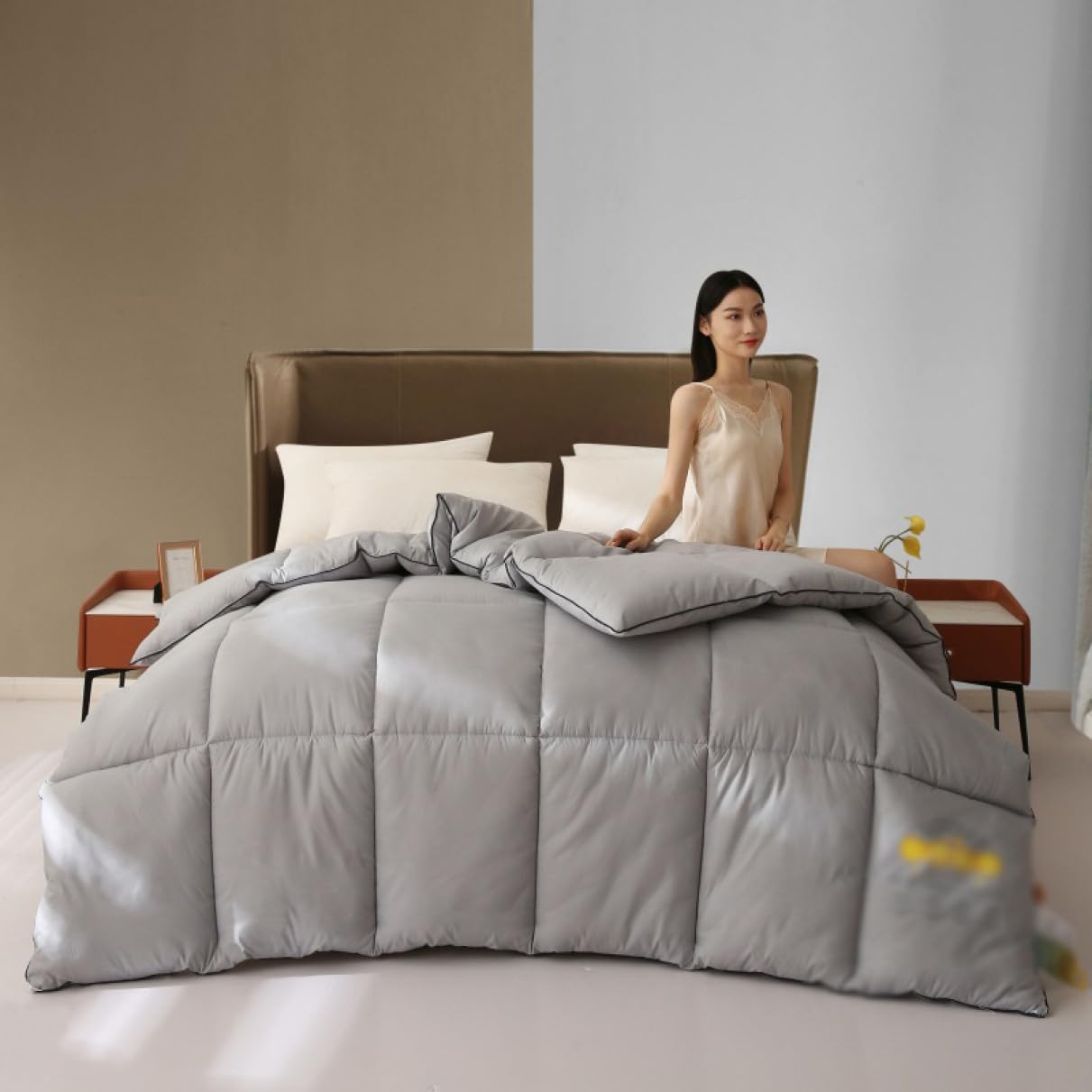 Amazon｜SCTX 羽毛肌掛け布団 クイーン 150*200cm4kg 洗える 羽毛布団
