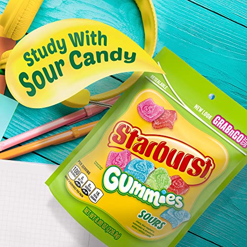Starburst Sours Gummies Candy, Grab N Go Size, 8 Oz Bag (Pack Of 8) #TOP3