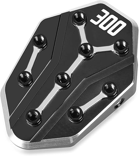 Miniatura 9 de YESKIT Motocicleta CNC de aluminio para Kawasaki VERSYS 650 2010-2022 2021 2020 2019 2018 2017 16 Soporte lateral ampliar extensión (Color negro