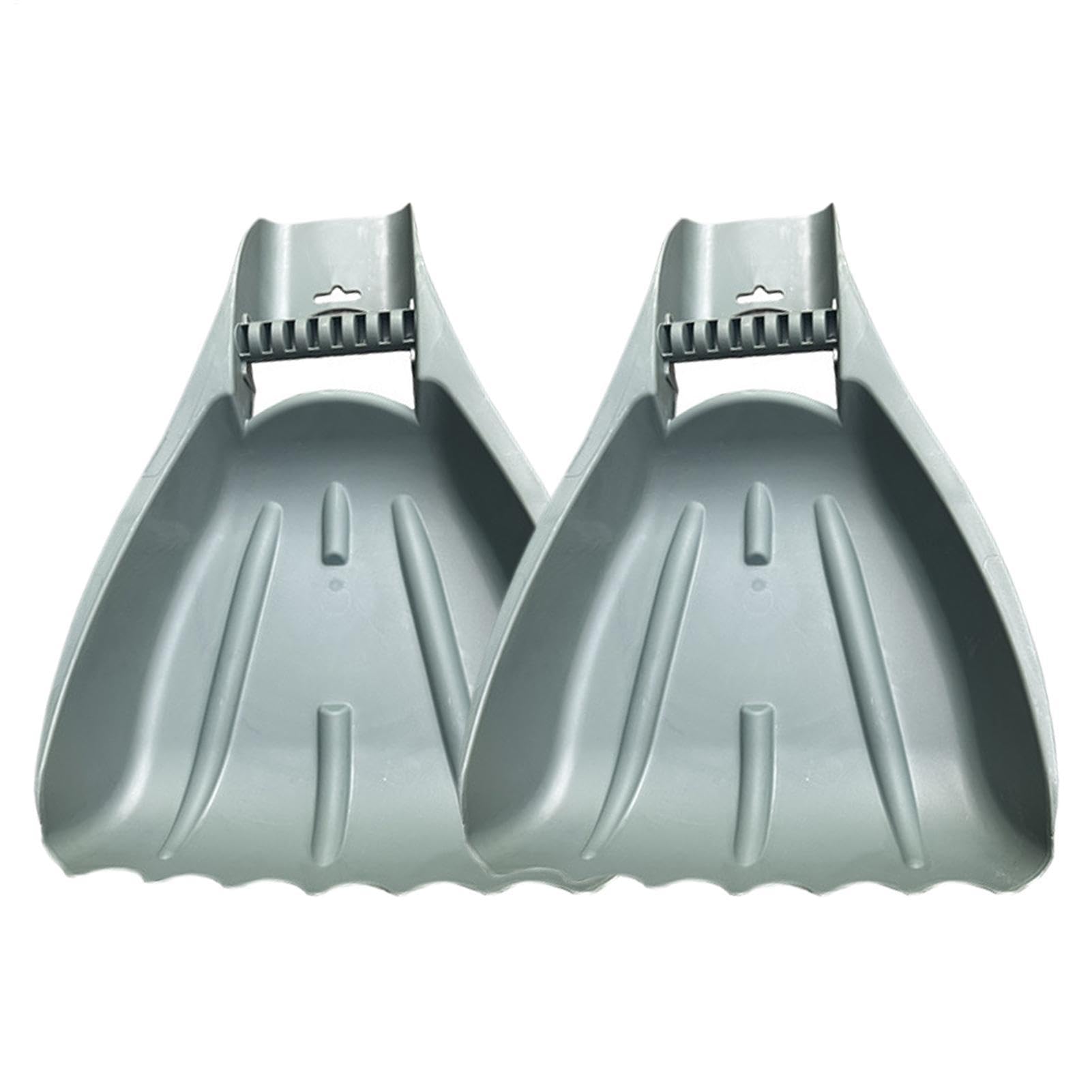Genérico Recogedores de Hojas Pala Ergonómica de Gran Tamaño | Set de 2 Recolectores para Jardinería Exterior, Granja, Patio, Terraza, Restos de Jardín, Ramas