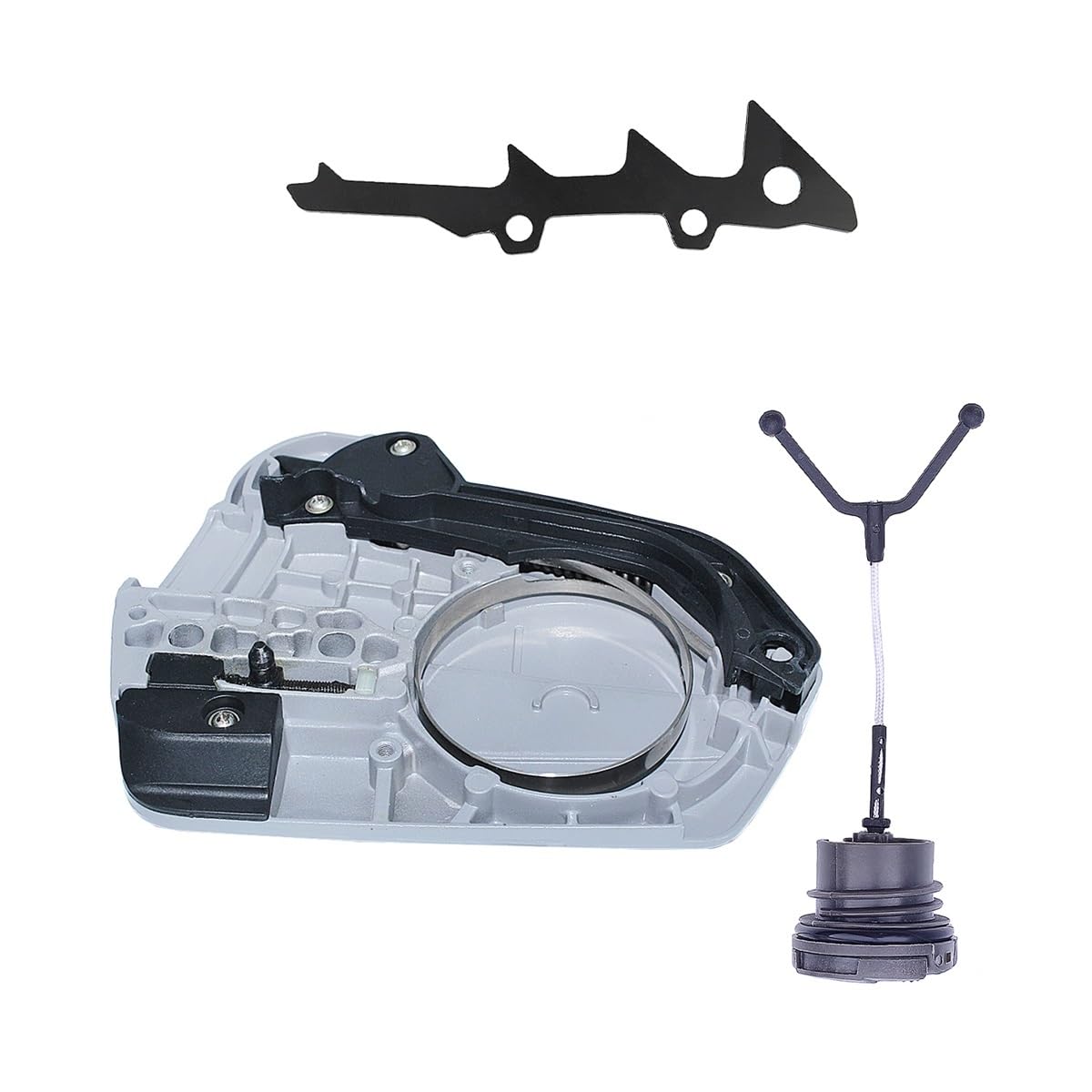 Tapa de Embrague for Motosierra Hus 550XP, 550XPG y 560. Repuestos con tapón de Gasolina y Garra de tala. Compatible con 505199005.