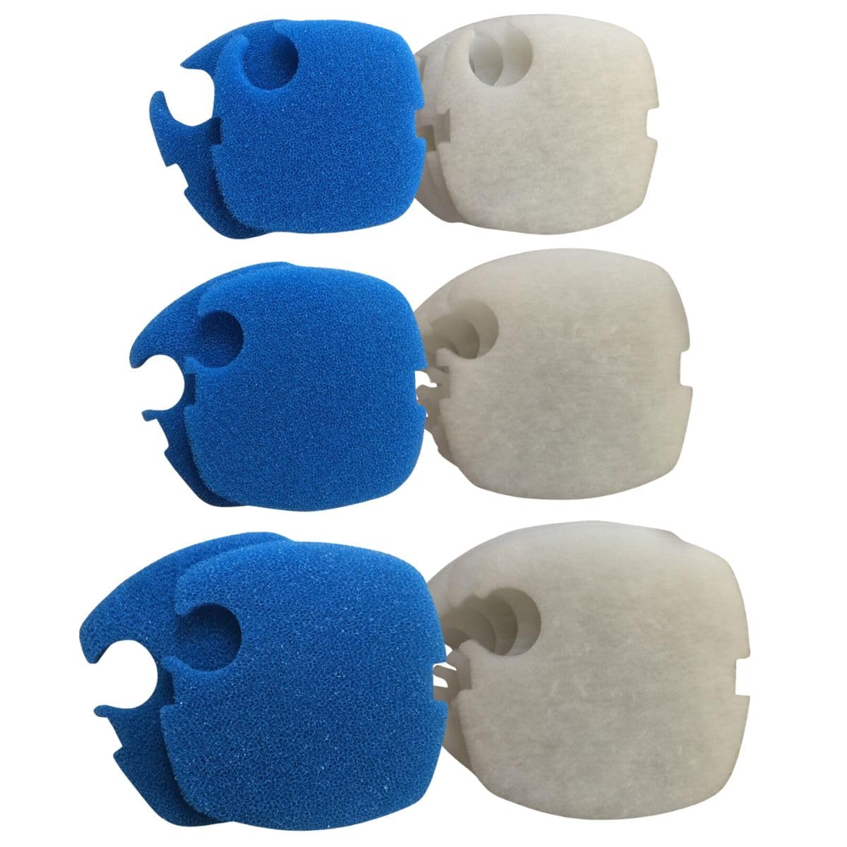 Filter Pads for All Pond Solutions 1000EF/EF+,1400EF/1400EF+,2000EF/EF+ Aquarium White Floss & Coarse Foam Pads