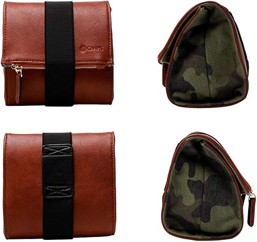 Miniatura 7 de CANPIS - Funda para cámara sin espejo, bolsa de cuero para lente de cámara, bolsa de viaje para fotografía, bolsa de almacenamiento de mano al aire