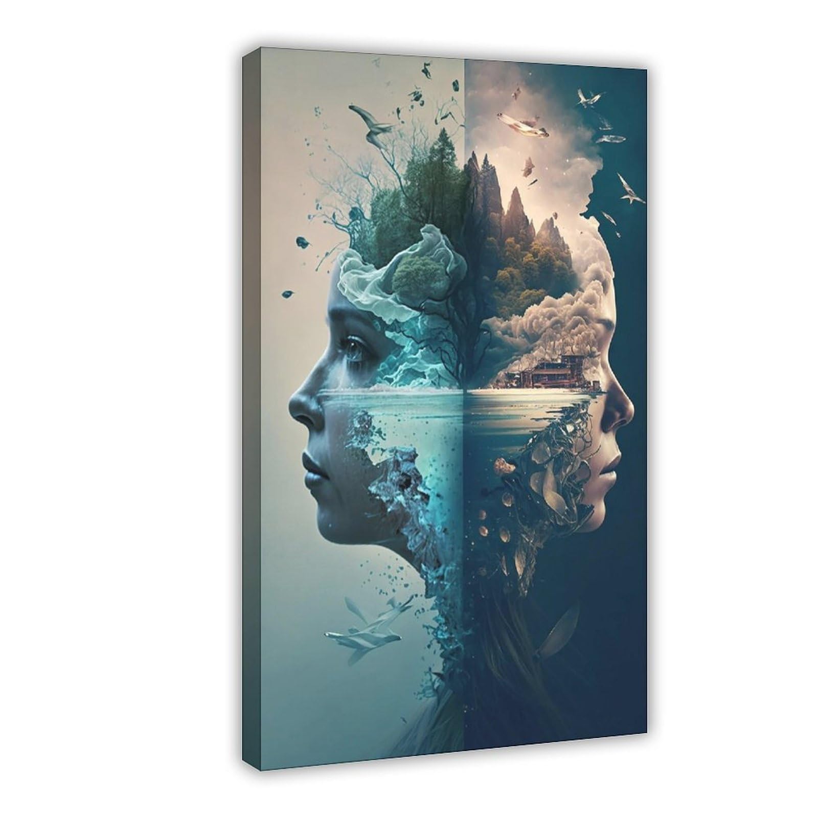 Bareronor Surreal Canvas Poster for Living Room Decor Gift