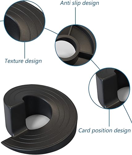 Miniatura 4 de Topes de puerta  Cuña de seguridad de goma para la parte inferior de la puerta en hormigón azulejos alfombras linóleo y suelo de madera  Tope de