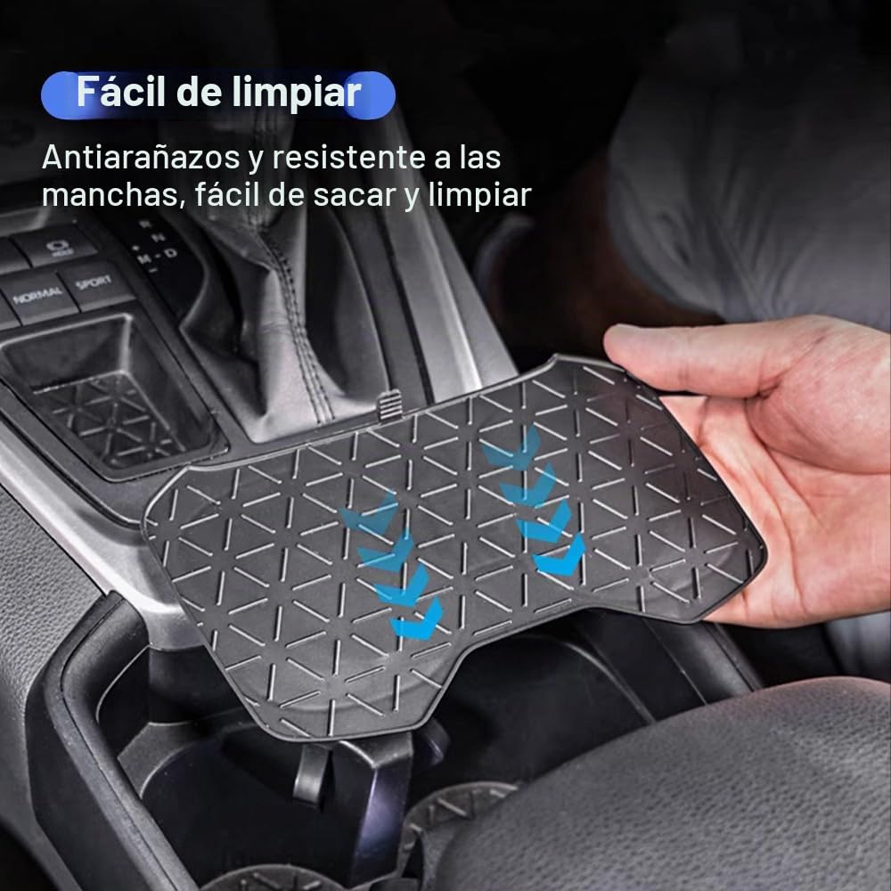 Bandeja de inserción para portavasos para Toyota RAV4/RAV-4 Accesorios 2024 2023 2022-2019 y 2021-2023 RAV4 Prime bandeja organizadora de consola central