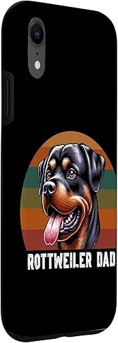 Miniatura 3 de Rottweiler Dad Rottie Father Dog Parent Father's Day Retro Case for iPhone XR