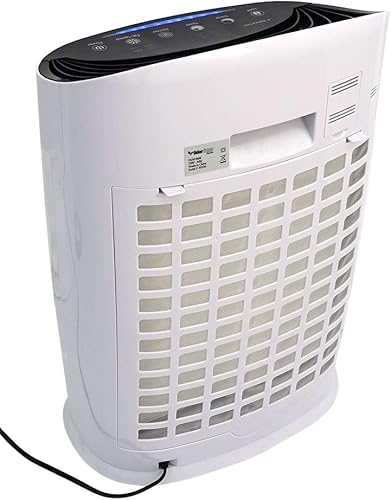 Miniatura 3 de OdorStop Purificador de aire HEPA con filtro HEPA H13, carbón activo, multivelocidad, modo de suspensión y temporizador (OSAP3600, blanco brillante)