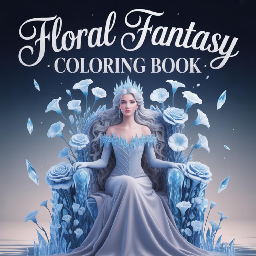 Floral Fantasy Coloring Book