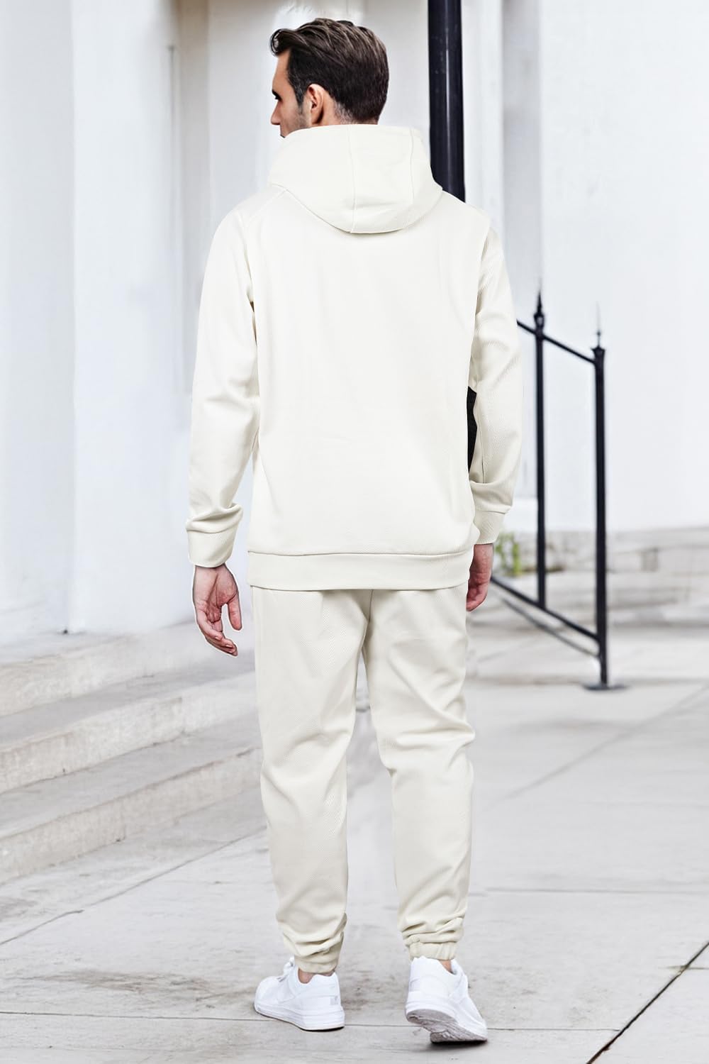 GINGTTO Mens Tracksuit 2 Piece Pullover Jogging Activewear Casual Sweatsuit Sets for Men - Image 7