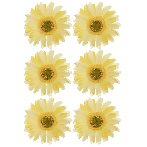 Miniatura 9 de Beaupretty 12 pinzas para el cabello de girasol, pasador de flores de margarita, hawaiano, playa, cocodrilo, pinzas para el cabello, broches para el
