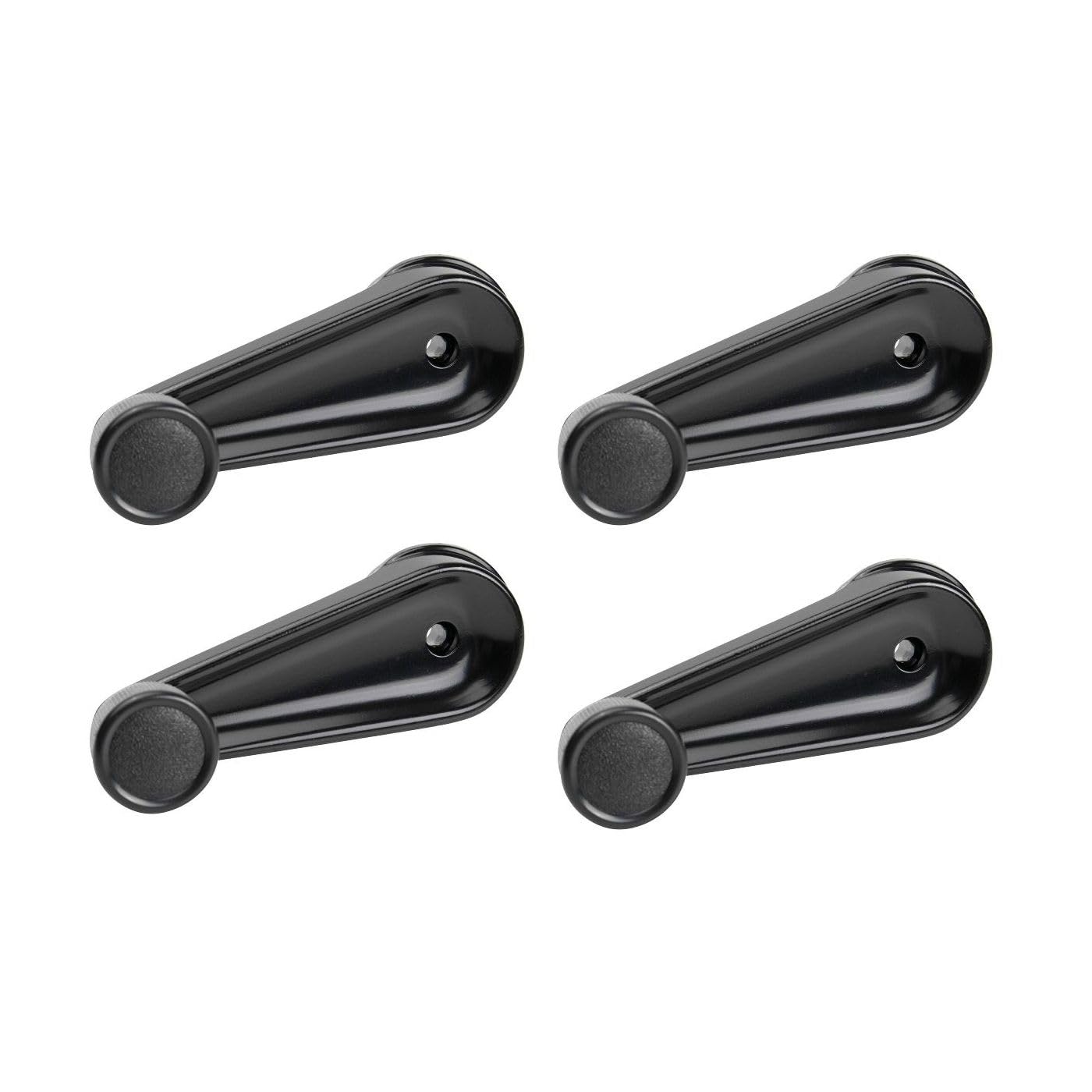 OHGGYQO 4 Set of - Front Window Crank Handle Black Left or Right for International Harvester for 4600UH Base 1990 Truck