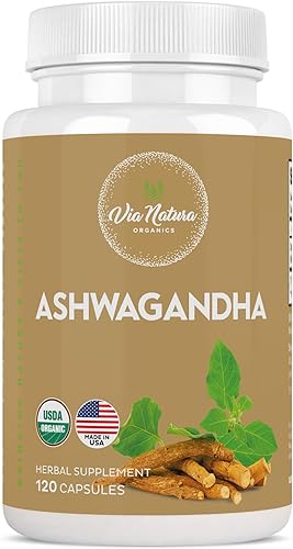 Ashwagandha Cápsulas 1000mg | Suplemento de hierbas orgánicas | 120 cápsulas