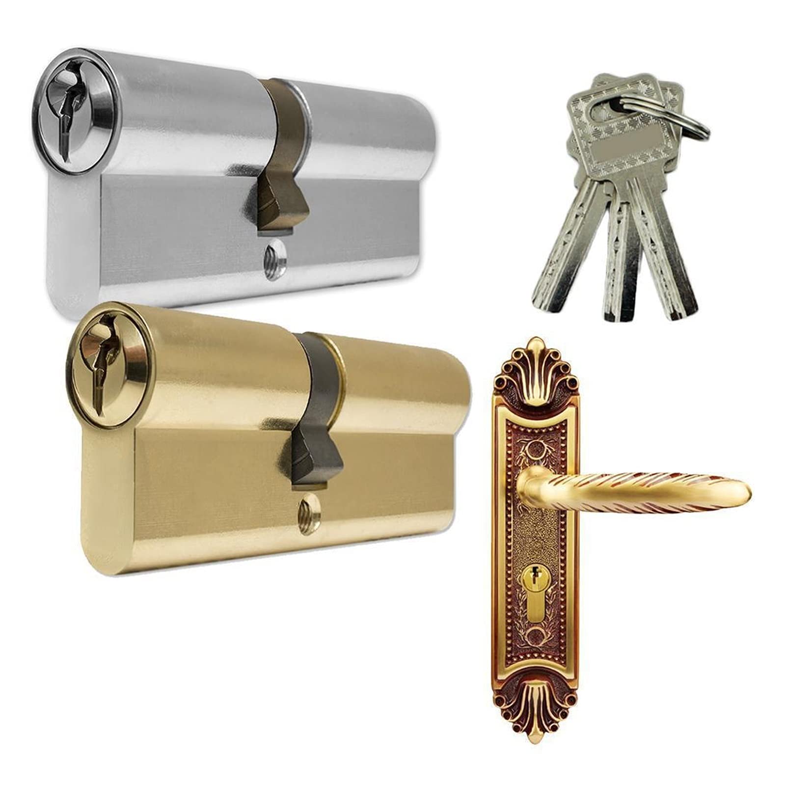 Zamek bębenkowy, Cylinder zamka stojącego AB Klucz Pure Lock rdzeniowy drzwi(A)