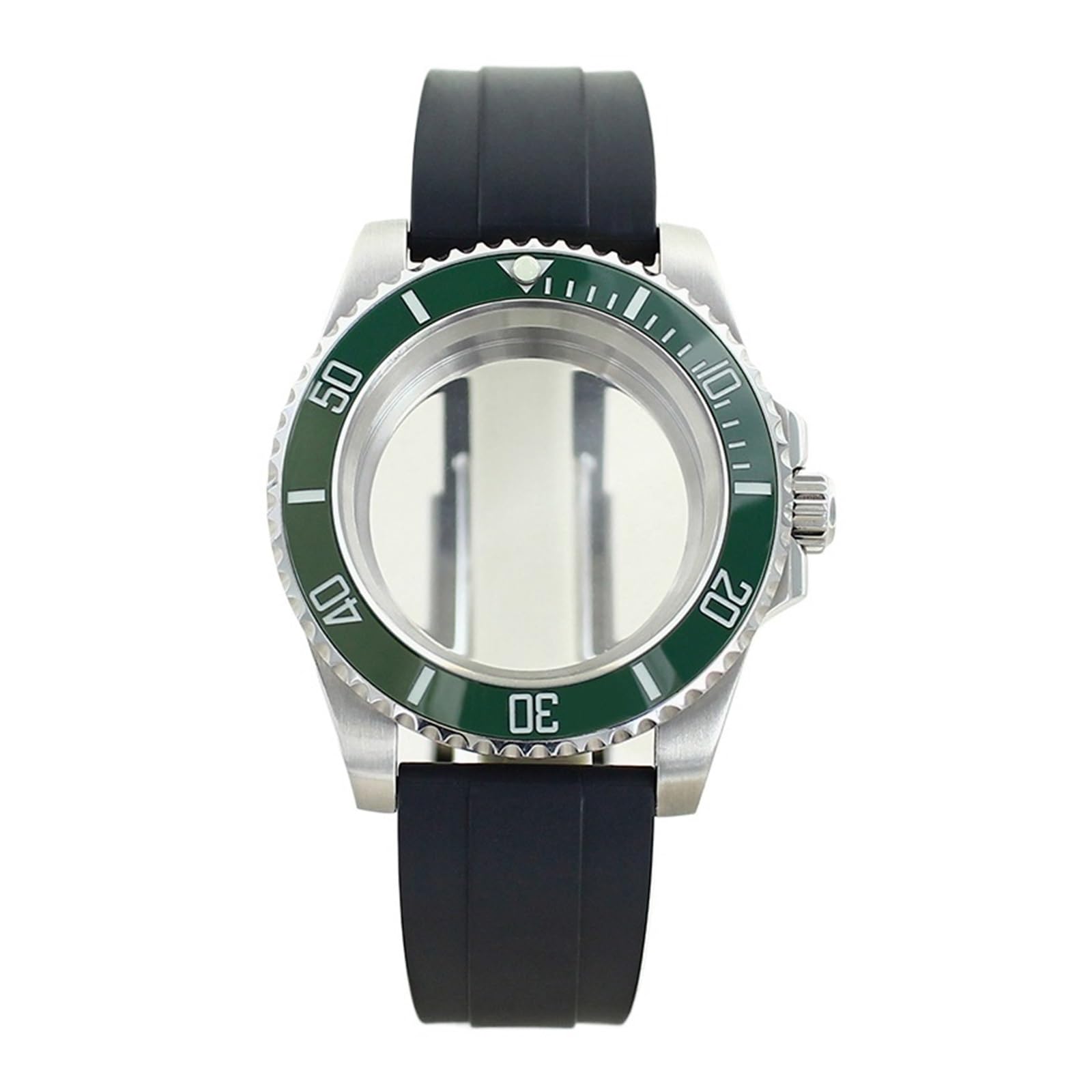 1pc 40mm etui na zegarek 120 kliknięć Bezel dla NH35 NH36 NH38/34 Miyota 8215 ETA 2824 ruch 28.5mm części tarczy zakrzywiona opaska końcowa