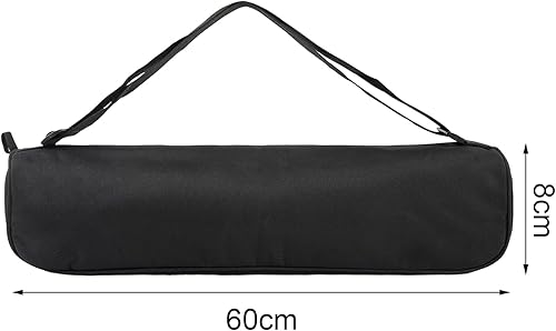 Miniatura 4 de Bolsa de transporte para trípode con correas para el hombro, 17 pulgadas duradera con acolchado, trípode plegable portátil negro para cámara, bolsa