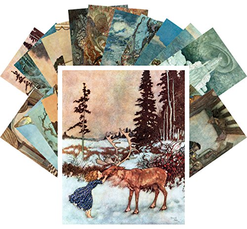 La Reine des Neiges Edmond Dulac album d'art en cartes postales premium