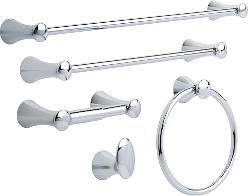 Miniatura 10 de Delta Faucet - Accesorios de baño 73818-RB Lahara 45.7 cm18" Toallero de baño, Toallero Barra