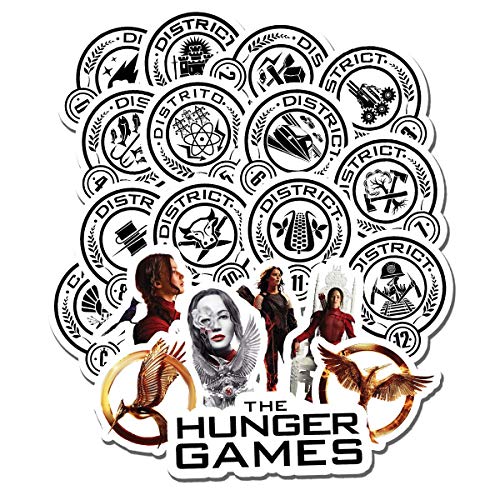 20 PCS Stickers Pack Hunger Games Aesthetic Vinyl Colorful Waterproof for Water Bottle