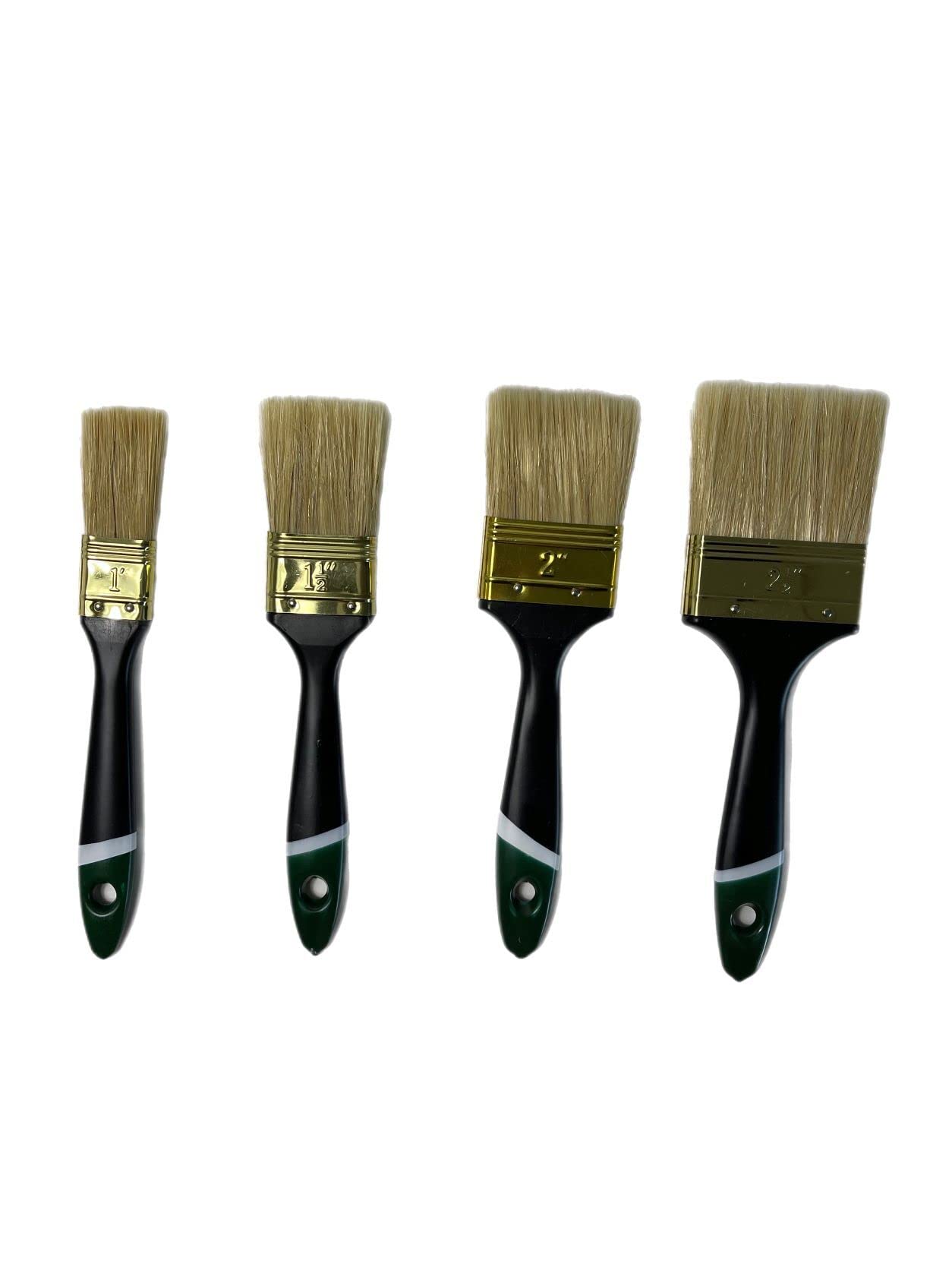 Pinceles de pintor para barniz, 96 piezas, juego de pinceles planos 25/38/50/63 mm, 24 unidades