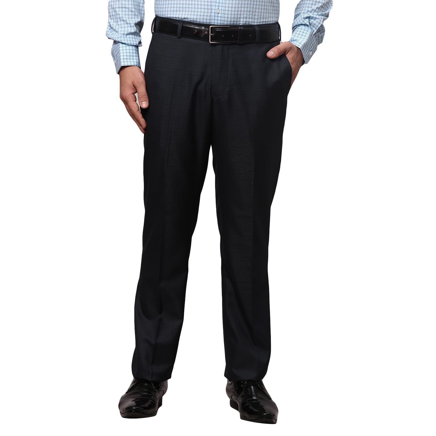 park avenue Men's Polyviscose Blend Solid Pattern Smart Fit Flat Front Formal Trouser-picture-47