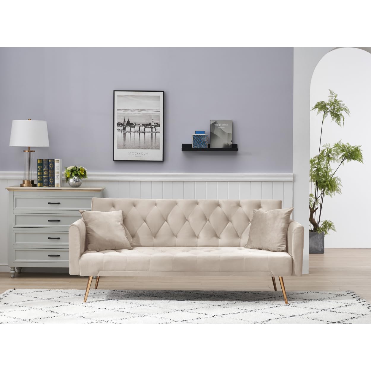 Photo 1 of 71" Convertible Double Folding Living Room Sofa Bed