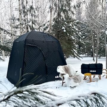 ice fishing tent sauna