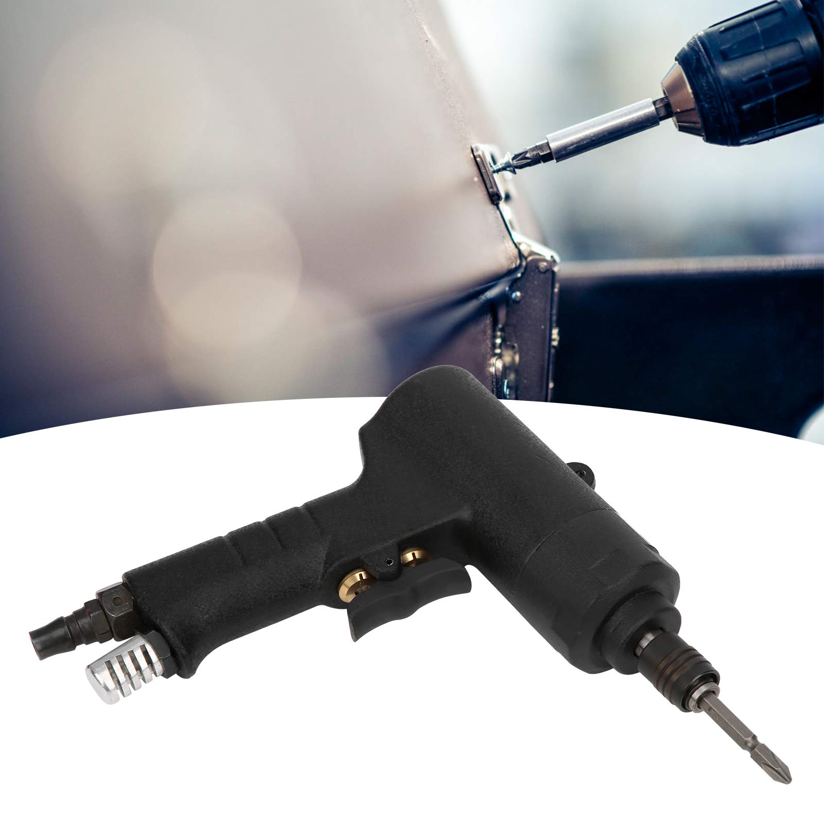 CHICIRIS Herramienta de Velocidad Ajustable Neumática Industrial para Fabricación de Maquinaria, Mantenimiento de Hardware y Más