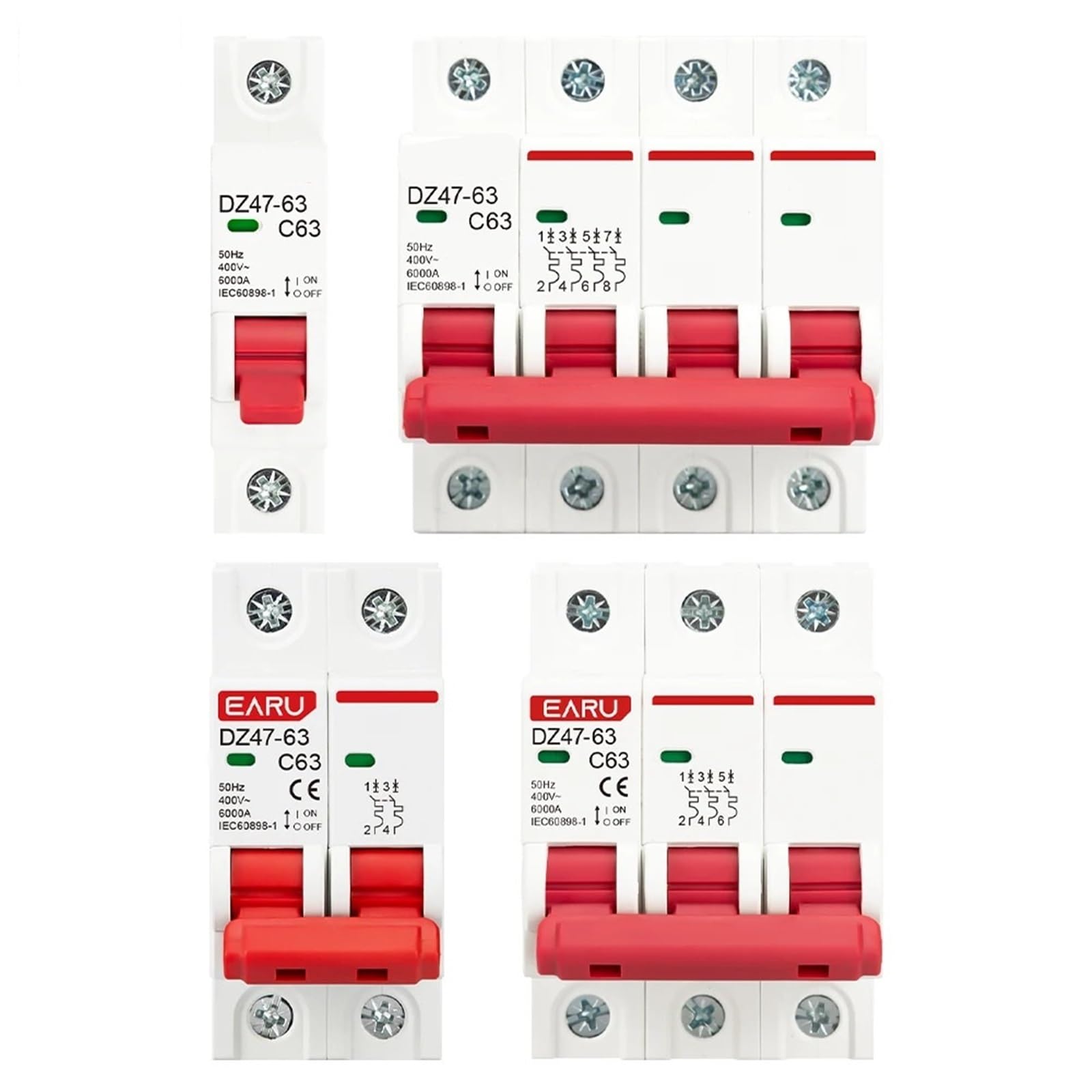 Disjoncteur DZ47 3A type C pour protéger vos petits circuits 6KA