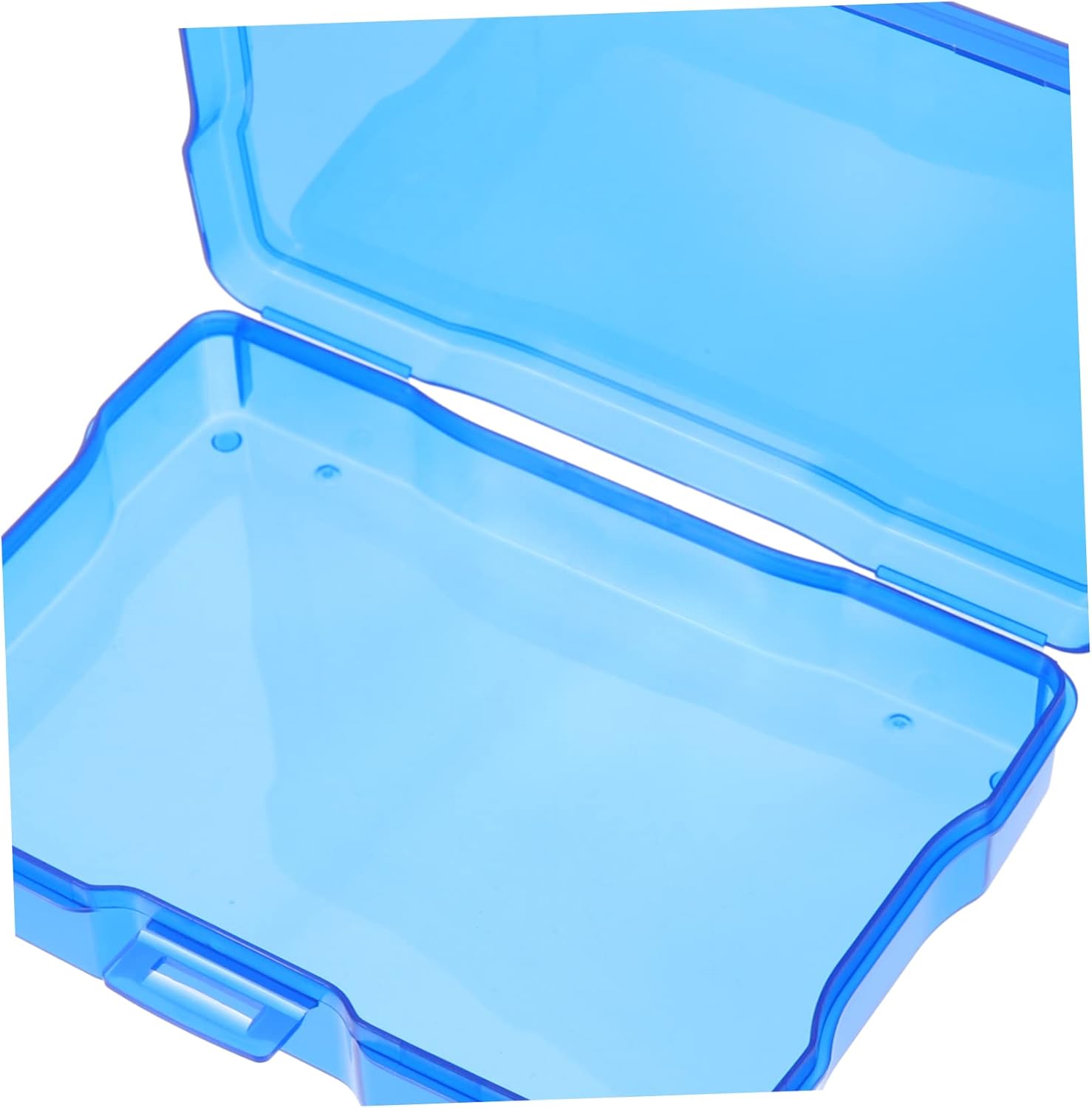 KICHOUSE 1set Sticker Organizer Storage Box Photo Holder Multi-functional Transparent Container for Craft and Postcard Organization Lightweight and Portable