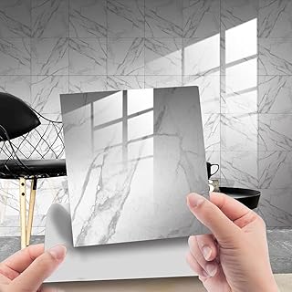 HORIWE Tile Stickers, Marbling, 10x10 cm, Wal...,