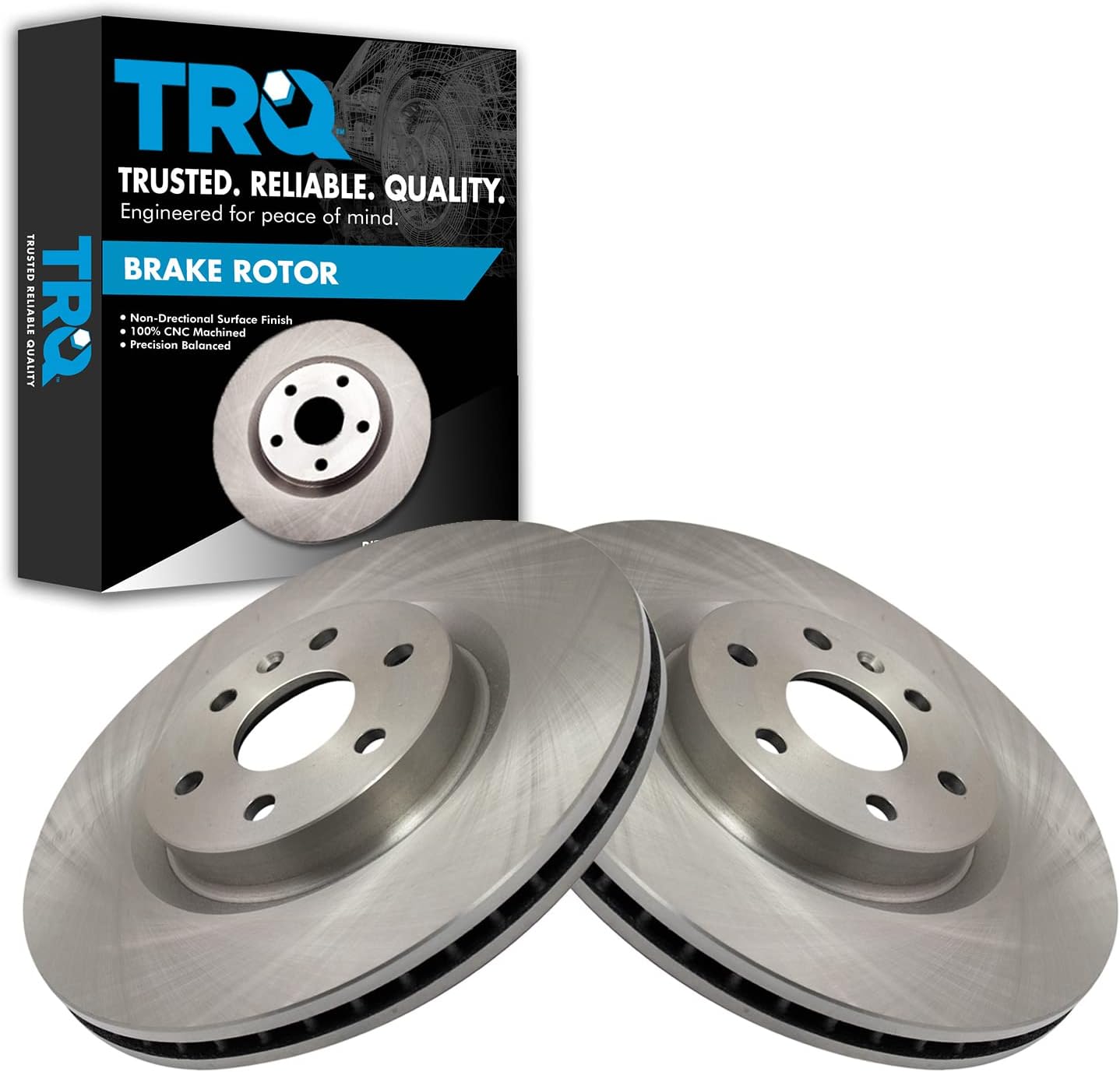 TRQ Front Brake Rotors Set for Cadillac SRX / Saab 9-4X