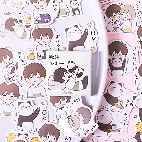 Preisvergleich Produktbild Panda Juvenile Cute Sticker Custom Stickers Diary Stationary Flakes Scrapbook DIY Decorative Stickers