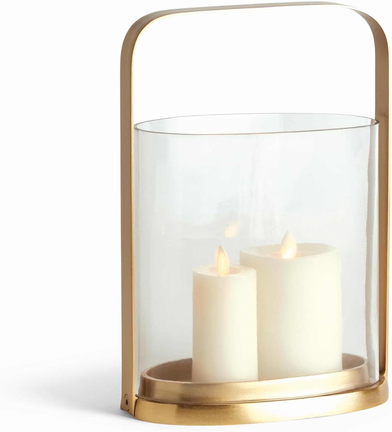 Napa Home & Garden Aila Hurricane Small - Gold Glass Candleholder Small Gold