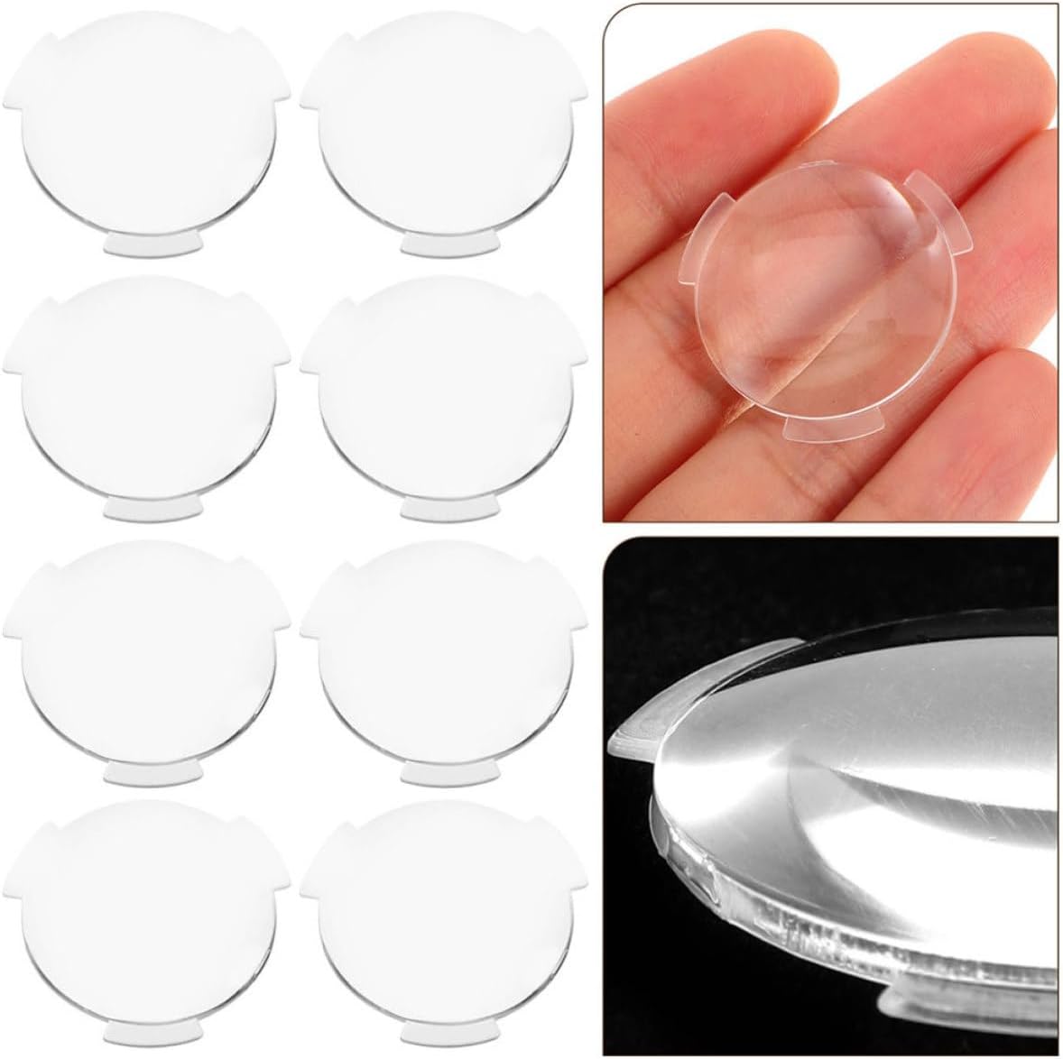 30pcs Replacement Light Biconvex Lenses for Vr Headsets, PC Plastic Material with 25mm Diameter and 45mm Focal Length, Enhanced Visual Display and Gaming Consoles in Group